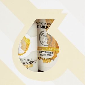 The Body Shop Almond Milk and Honey Cube 3 Pc.